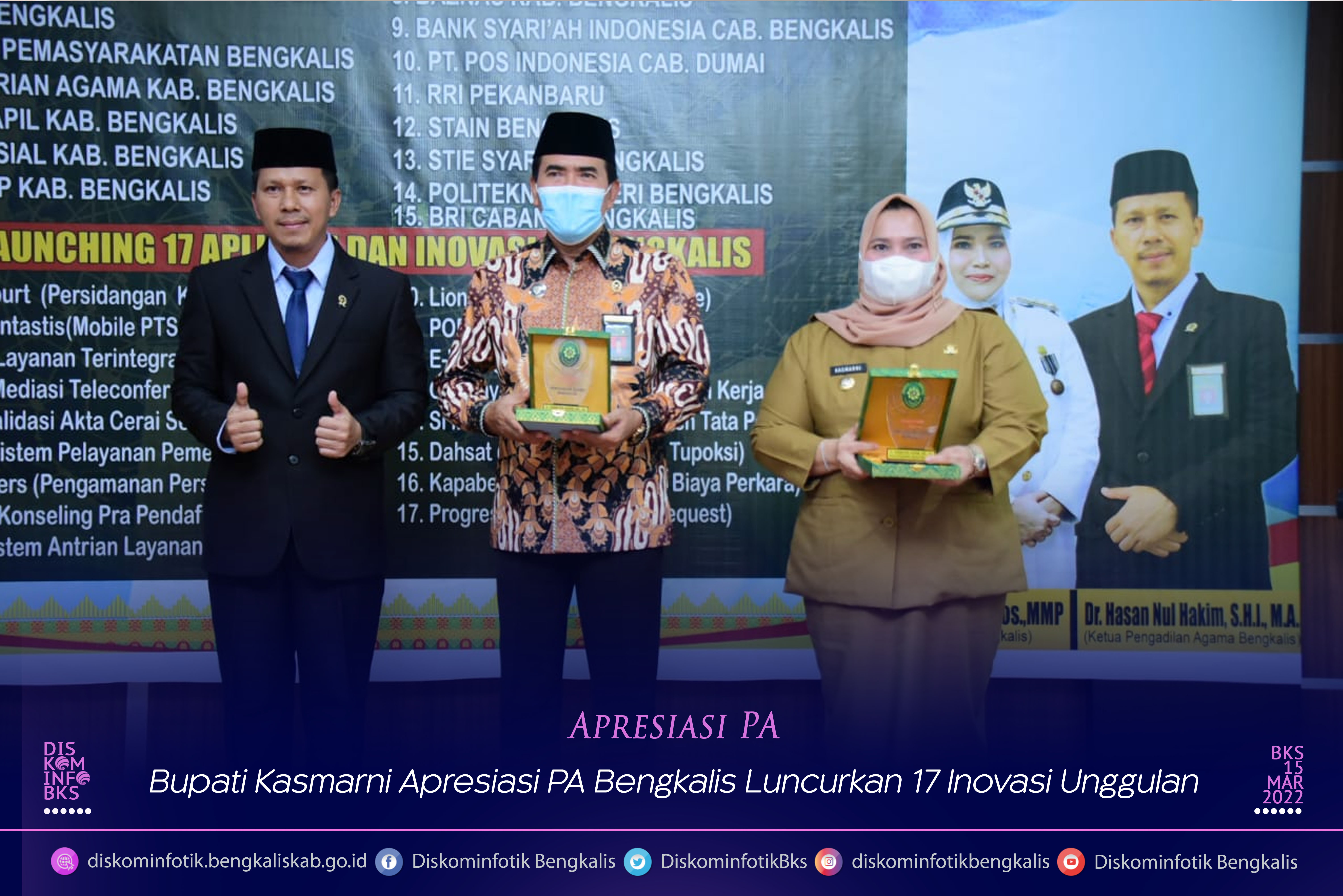 Bupati Kasmarni Apresiasi PA Bengkalis Luncurkan 17 Inovasi Unggulan Desa Kesumbo Ampai