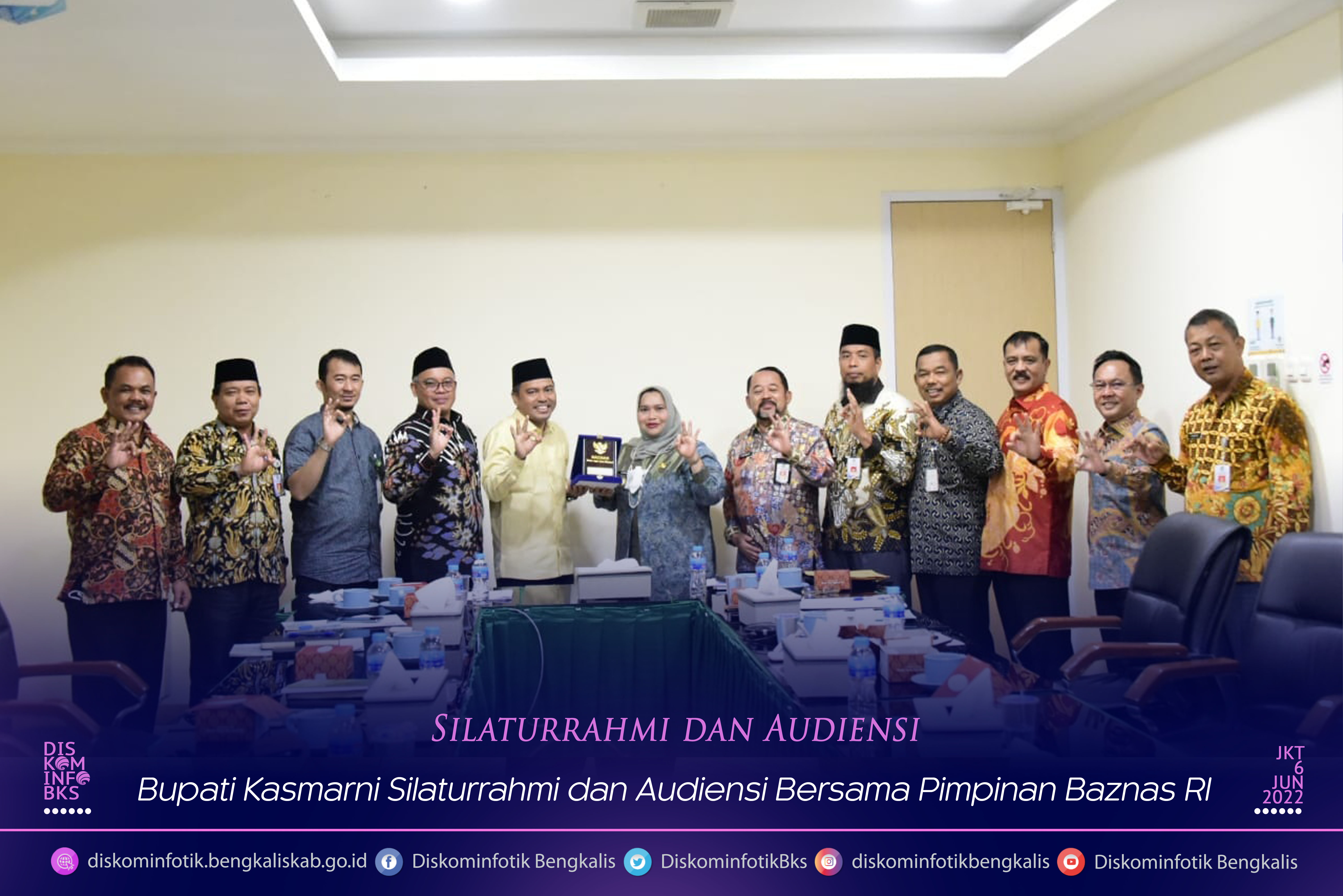 Bupati Kasmarni Silaturrahmi dan Audiensi Bersama Pimpinan Baznas RI Desa Kesumbo Ampai
