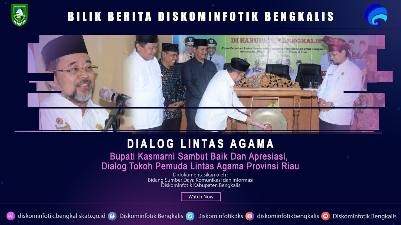 Bupati Kasmarni Sambut Baik Dan Apresiasi, Dialog Tokoh Pemuda Lintas Agama Provinsi Riau Kesumbo Ampai