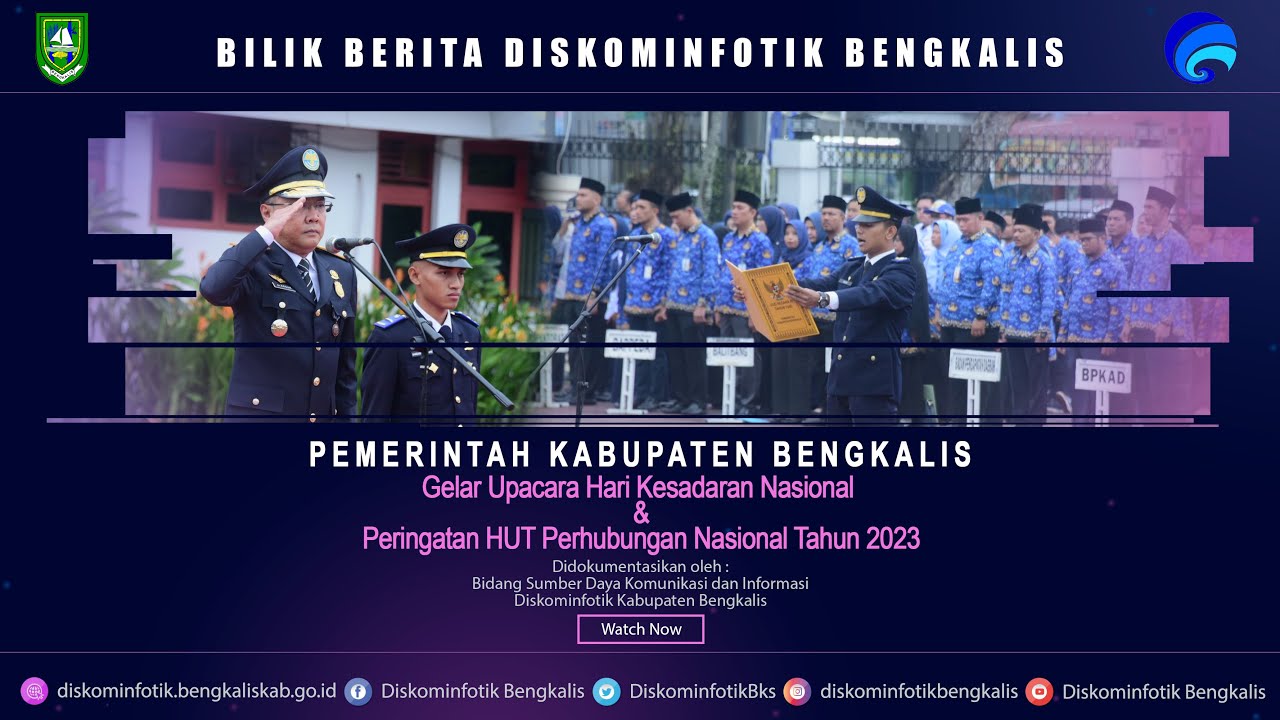Pemerintah Kabupaten Bengkalis Gelar Upacara HKN dan Hut Perhubungan Nasional Tahun 2023 Kesumbo Ampai